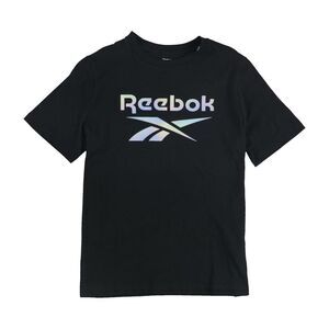 Reebok Womens Gradient Logo Embellished T-Shirt, NWT